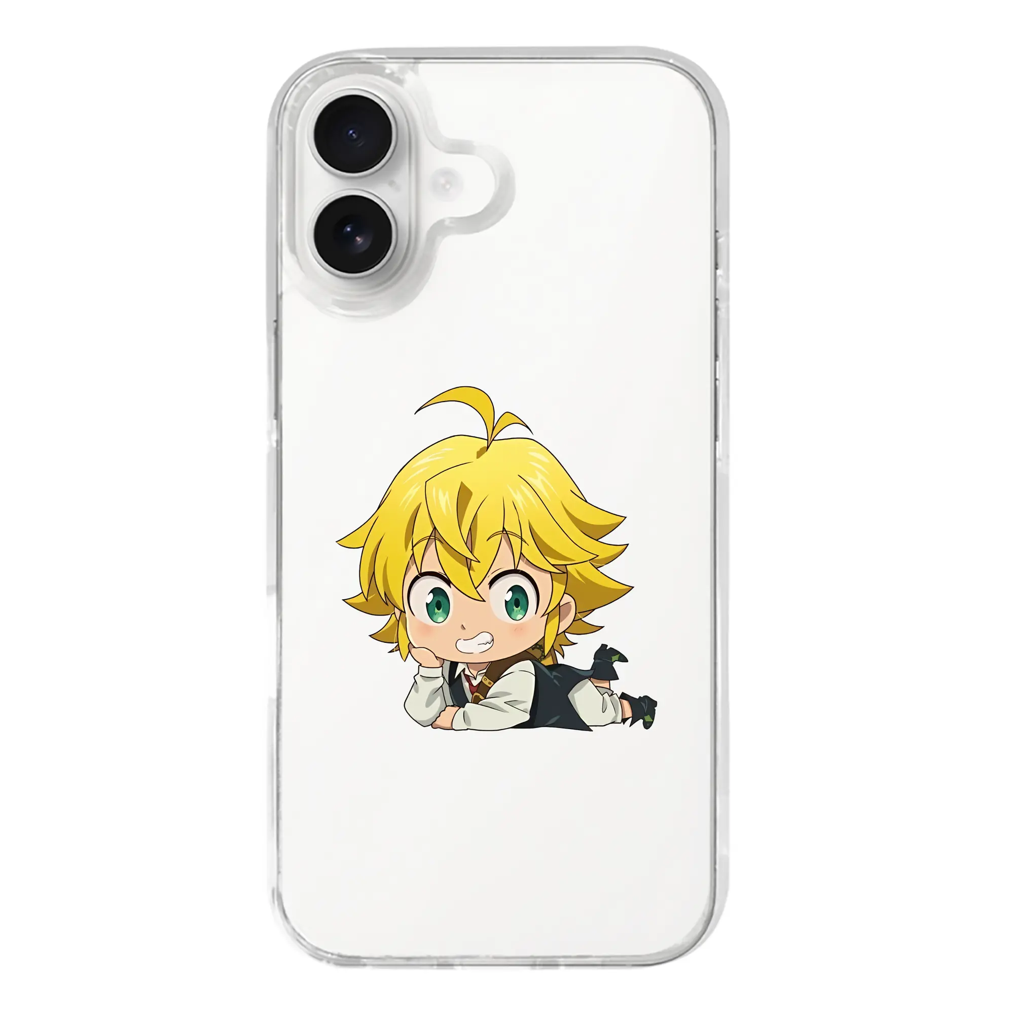 七つの大罪 グッズ メリオダス - iPhone 17シリーズ 透明スマホケース – 薄型・耐衝撃・精密フィット保護カバー